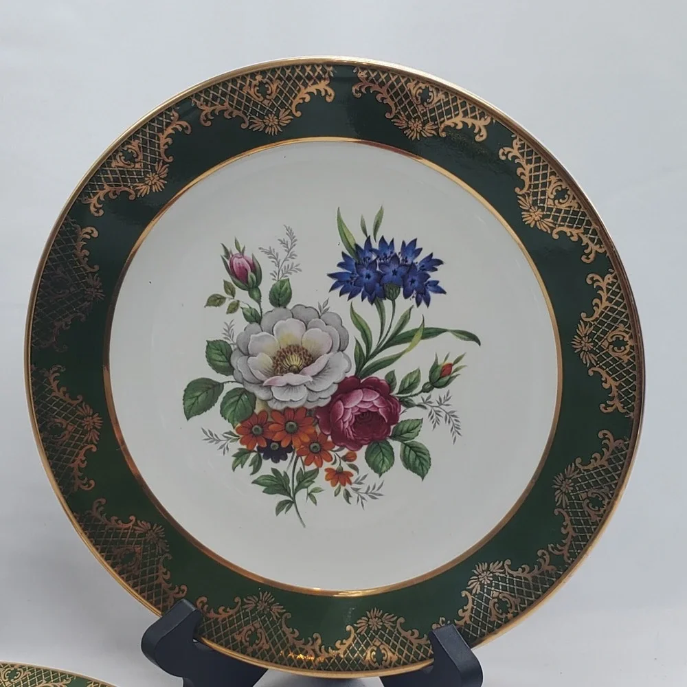 Set of 4 Royal Falcon Gift Ware Weatherby Stunning Plates Stoke-on-Trent England